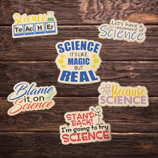 Science Teacher Sticker Set