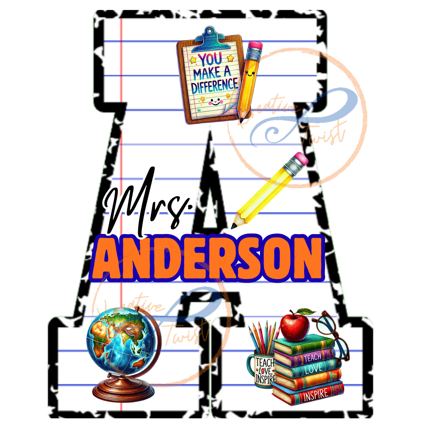 Composition Notebook Letter Template (Digital Downloads)