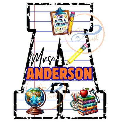 Composition Notebook Letter Template (Digital Downloads)