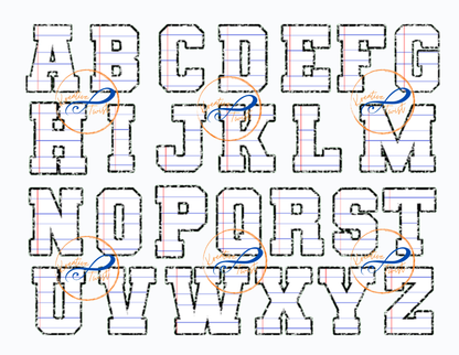 Composition Notebook Letter Template (Digital Downloads)