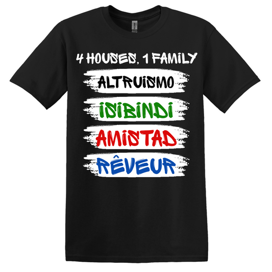 UMES House Shirts - House 4 Houses Short Sleeve Shirt