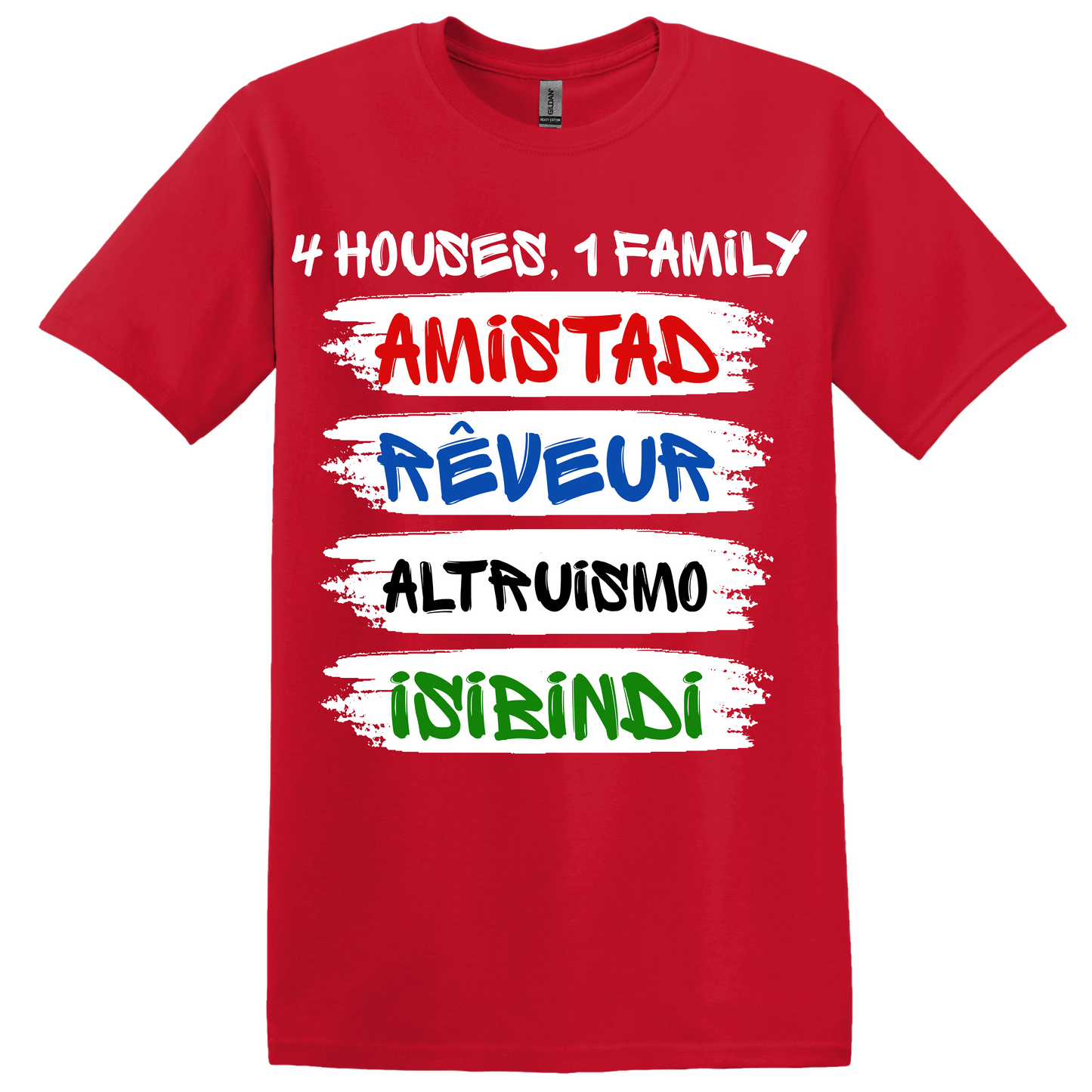 UMES House Shirts - House 4 Houses Short Sleeve Shirt
