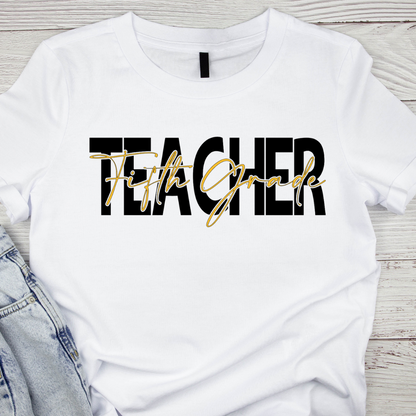 Grade Level Teacher Tee