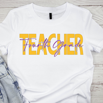 Grade Level Teacher Tee