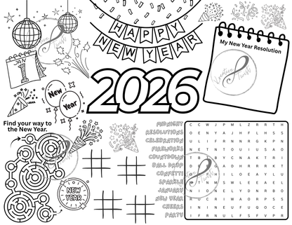 January Activity Coloring Pages