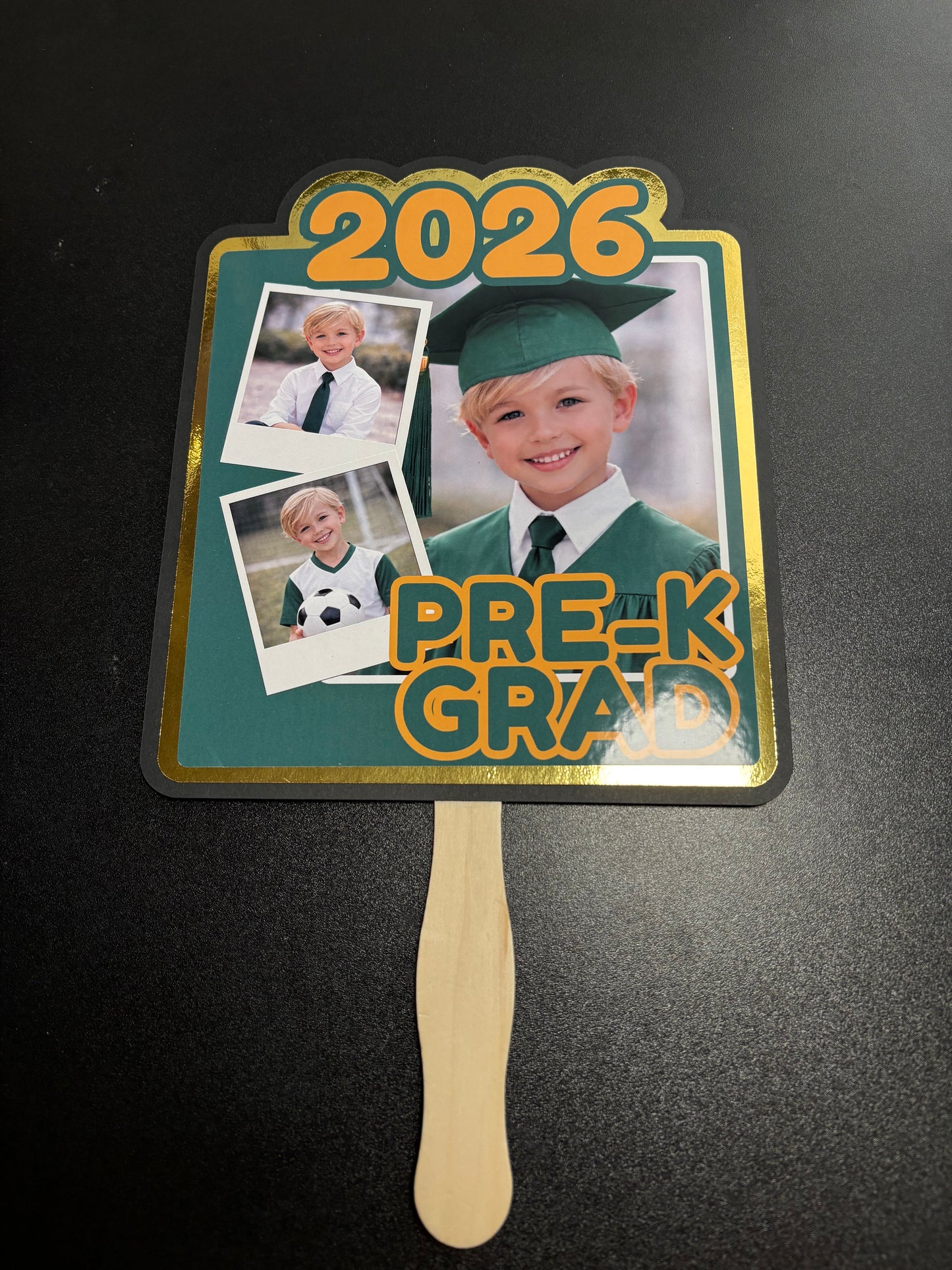 Editable Graduation Fan Canva Template