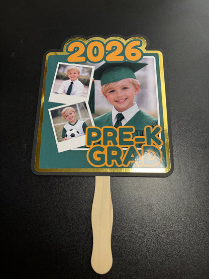 Editable Graduation Fan Canva Template