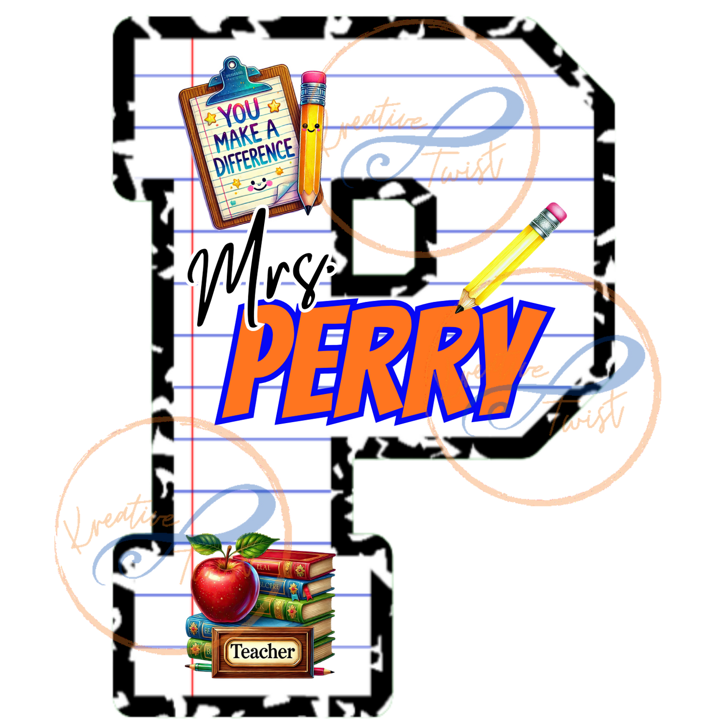 Composition Notebook Letter Template (Digital Downloads)