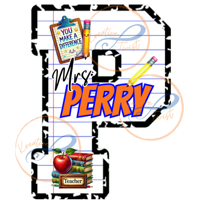 Composition Notebook Letter Template (Digital Downloads)