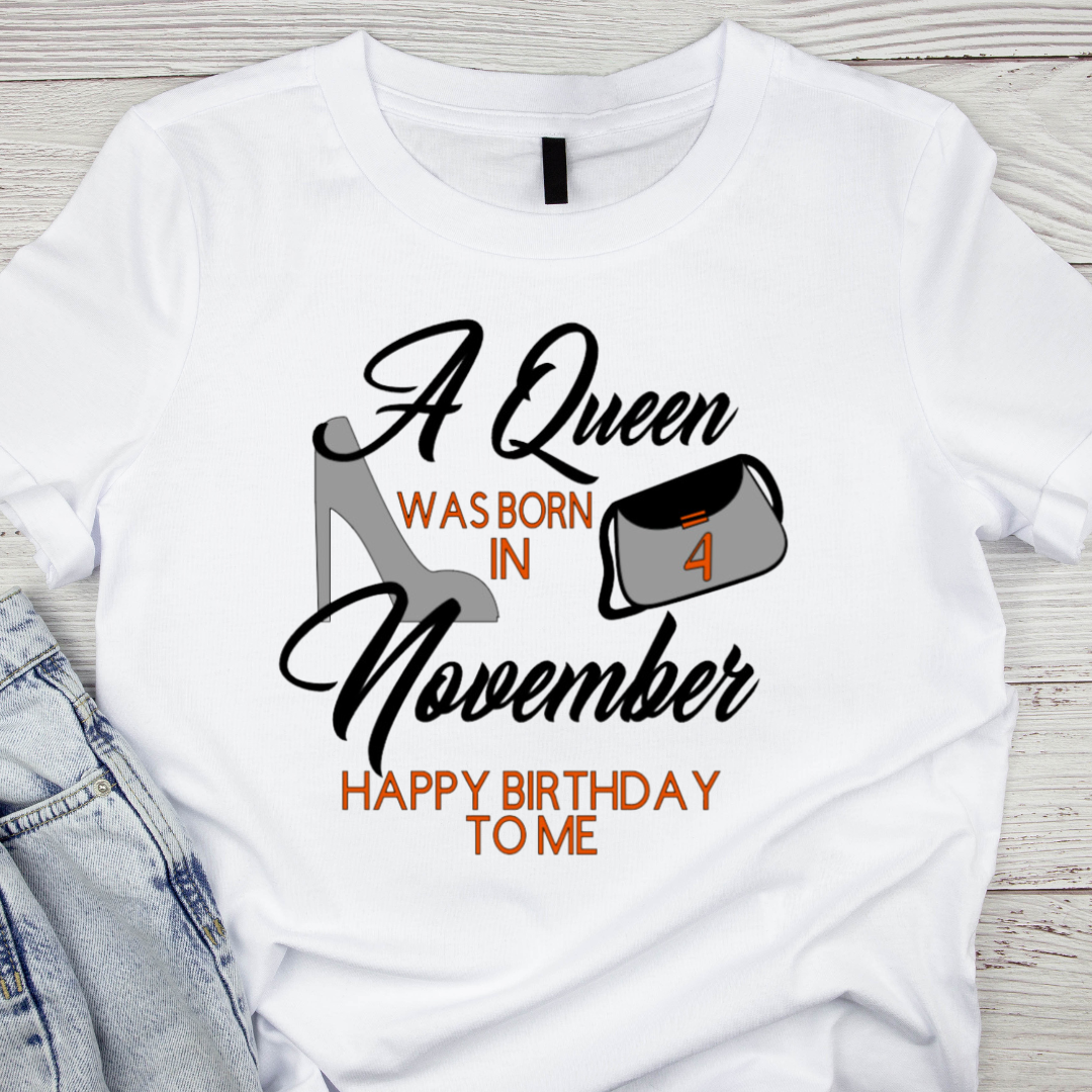 Queen Born in Month Tee