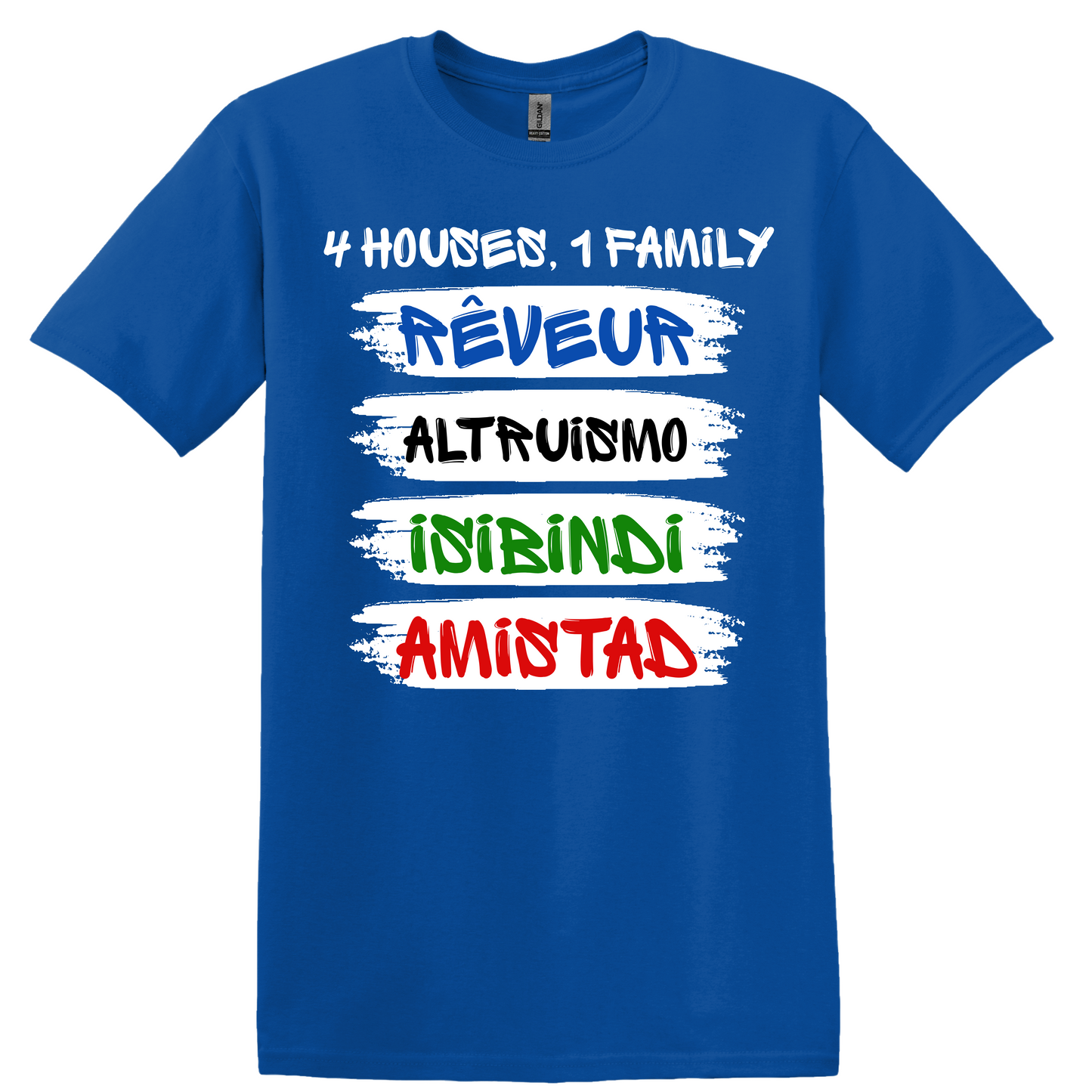 UMES House Shirts - House 4 Houses Short Sleeve Shirt