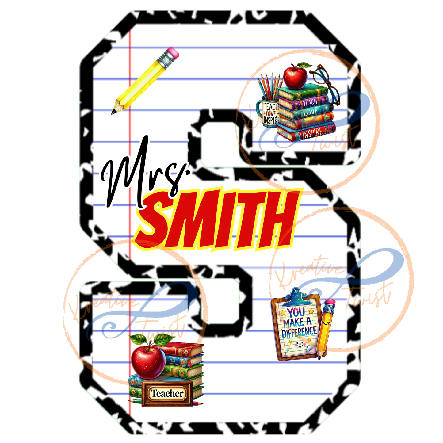 Composition Notebook Letter Template (Digital Downloads)