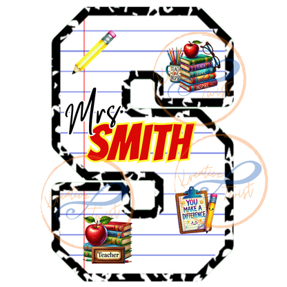 Composition Notebook Letter Template (Digital Downloads)