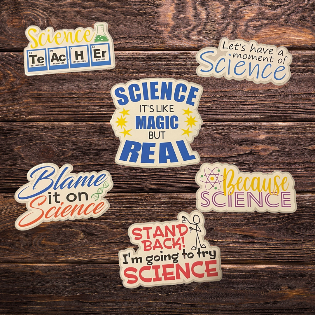 Science Class Sticker Science Teacher Sticker Set – Kreative Twist LLC