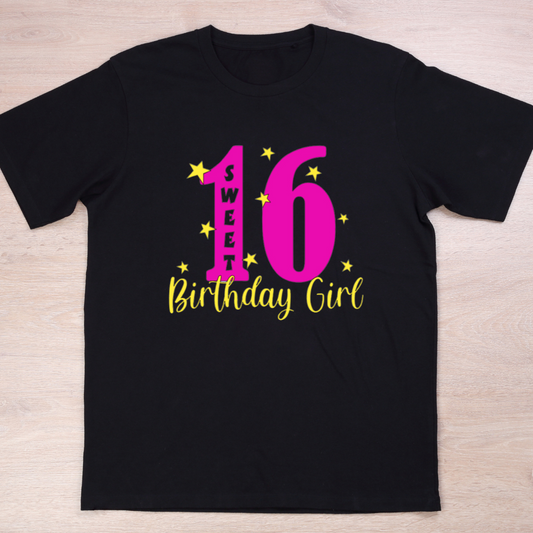 Sweet 16 Birthday Girl Tee