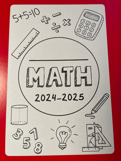 Subject Notebook Labels